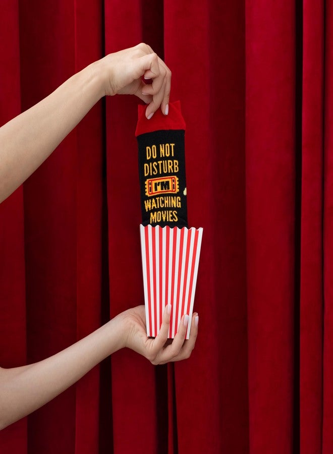 Lavley Do Not Disturb I'm Watching Movies Socks - Funny Gift for Movie Lovers and Film Buffs - Unisex for Men, Women, & Teens - Image 5